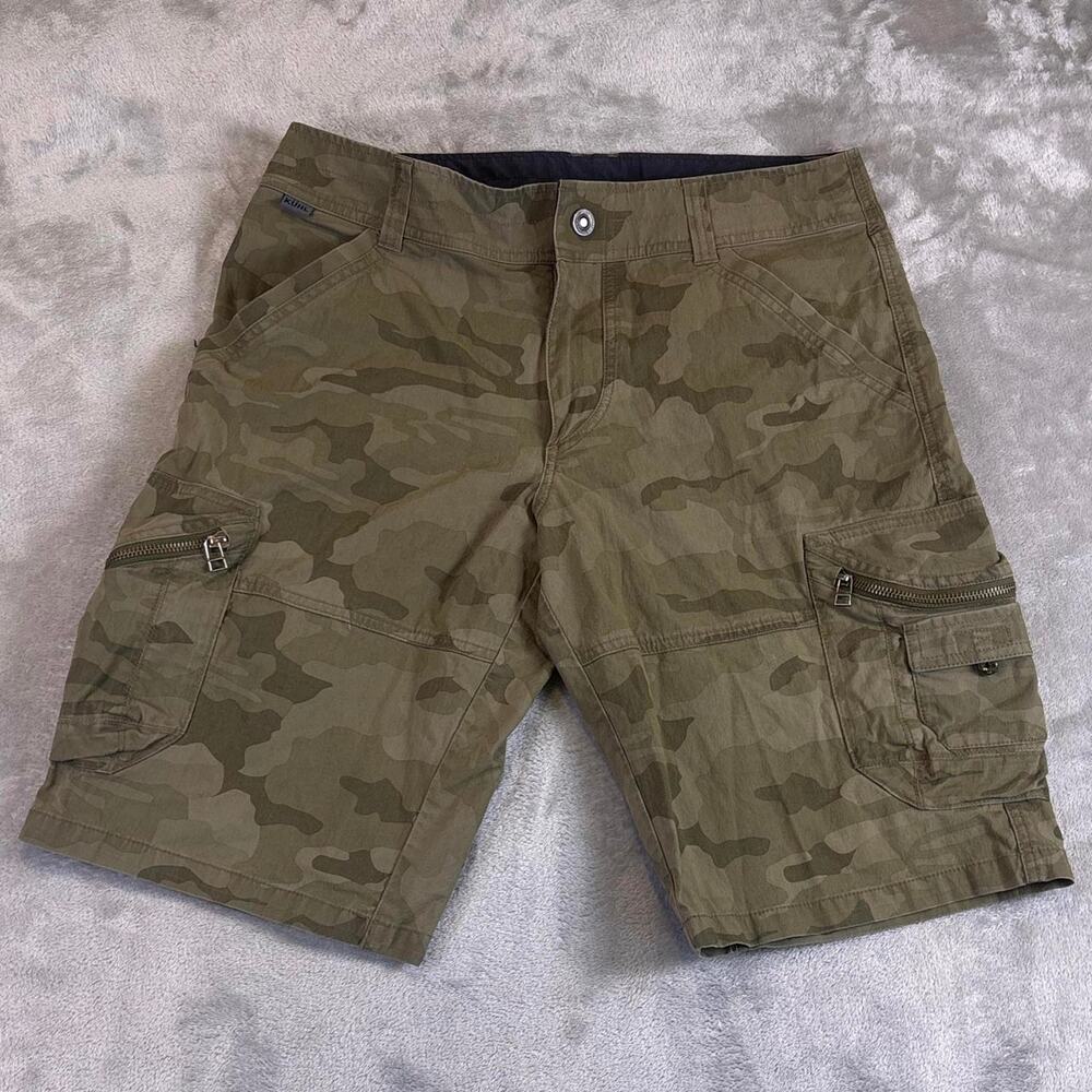 KÜHL Ambush Camo Cargo Shorts Mens 32 Tactical Utility Outdoor Hiking
